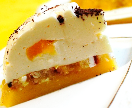Сливочно-персиковый десерт